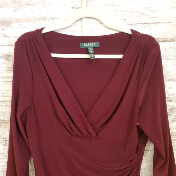 Ralph Lauren Burgundy short dress - Picture 2 of 3